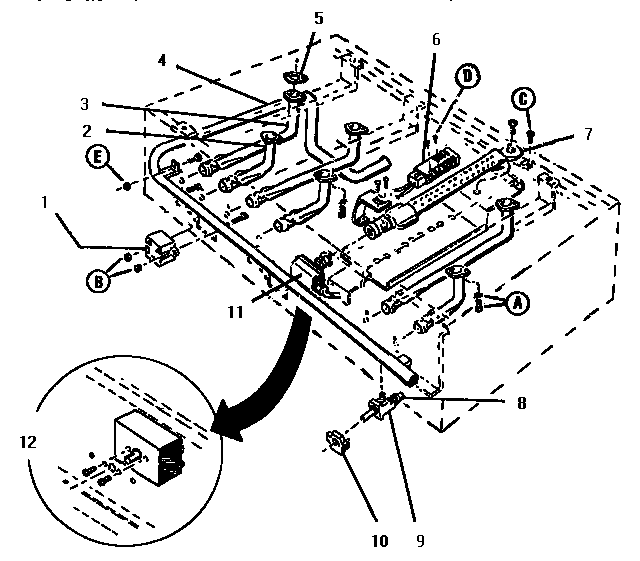 Thermador GCR486GD functional parts (gcr486gd) diagram