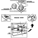 Thermador GCR486GD small oven controls, left side diagram