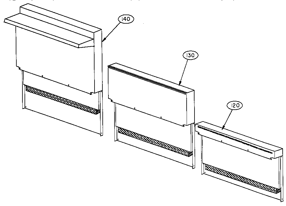Thermador GCRG366 trim assemblies diagram