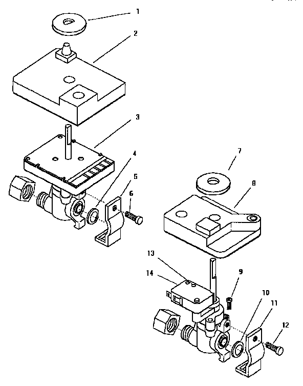 Thermador GGS36W gas control valve detail (ggs30) (ggs30w) (ggs36) (ggs365) (ggs365w) (ggs36w) diagram