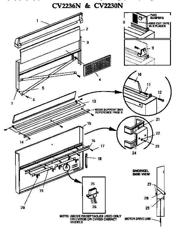 Thermador GGS36W cv2236n and cv2230n (ggs30) (ggs30w) (ggs36) (ggs365) (ggs365w) (ggs36w) diagram