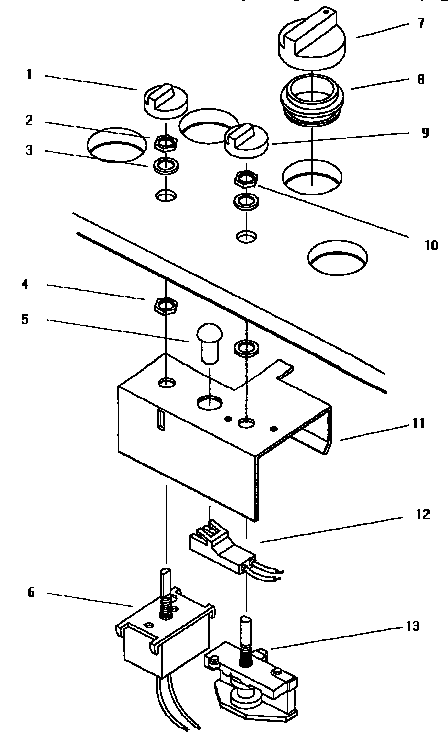 Thermador GGS36W cook-n-vent controls (ggs30) (ggs30w) (ggs36) (ggs365) (ggs365w) (ggs36w) diagram