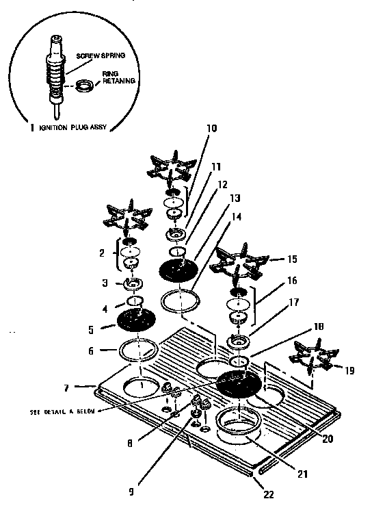 Thermador GG3002 maintop (gg3602) diagram