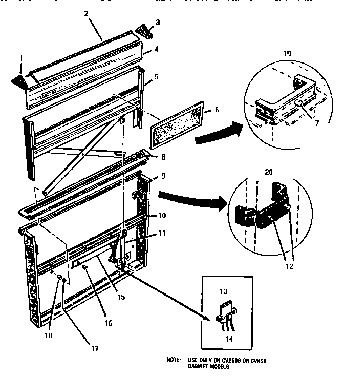 Thermador GG3001 cv2230 ventilator intake (gg3001) (gg3601) diagram