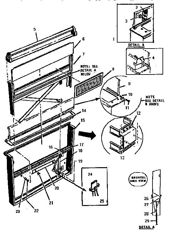 Thermador SGT3002 backguard section diagram