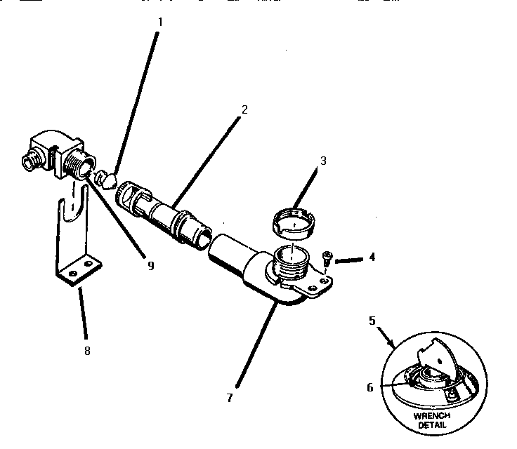 Thermador SGT3601 burner pipe diagram