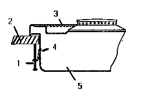 Thermador SGT3601 hold-down bracket diagram