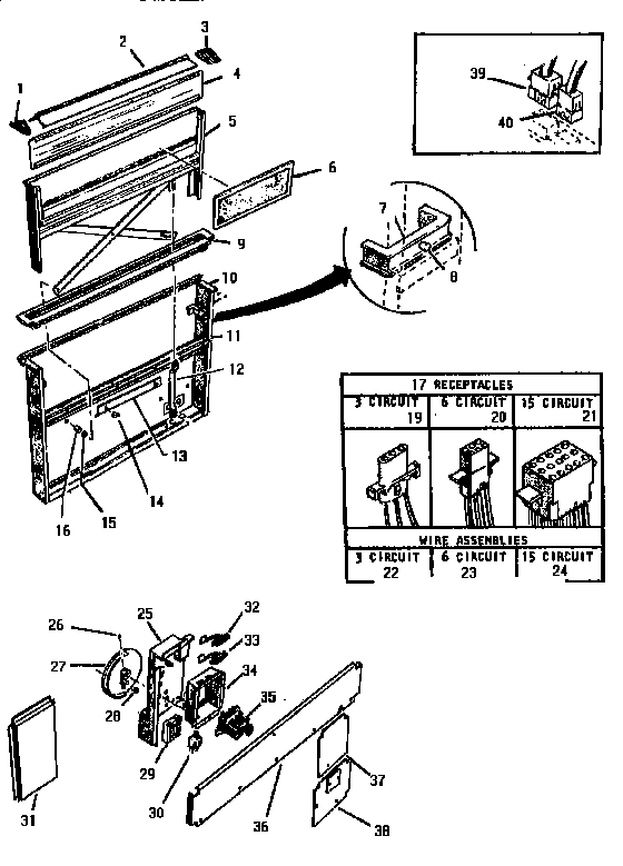 Thermador EIICV30 cv2330 ventilator intake diagram