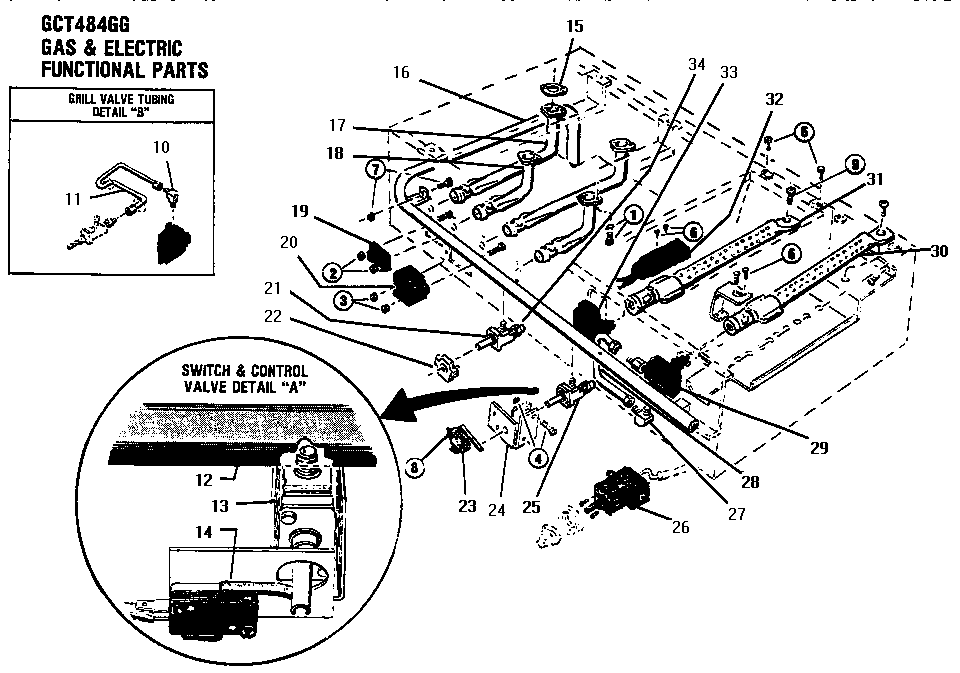 Thermador GCT486G (gct484gg) diagram