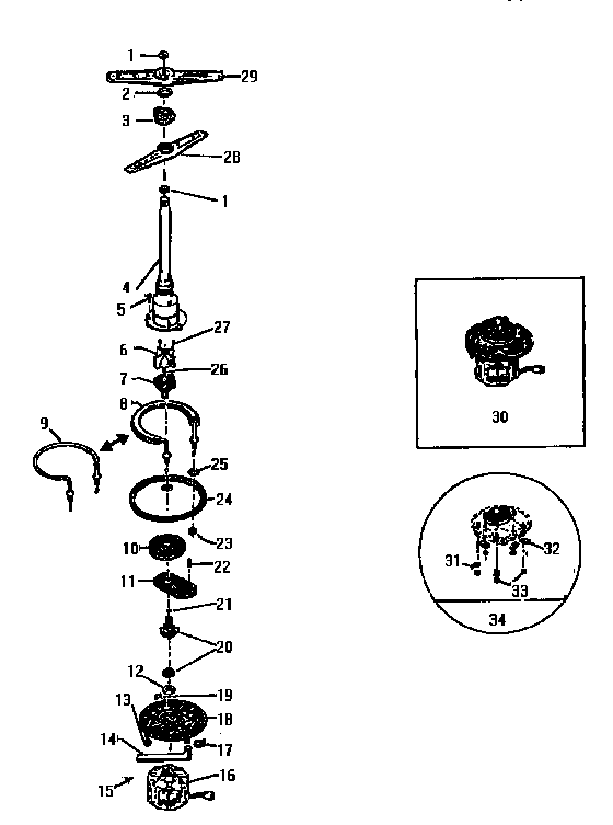 Thermador WKD3700 pump diagram