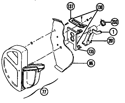 Thermador SS989000 detergent cup diagram