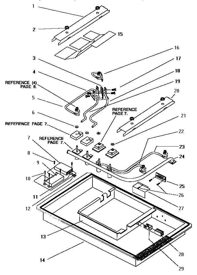 Thermador SGS36GS burner box diagram