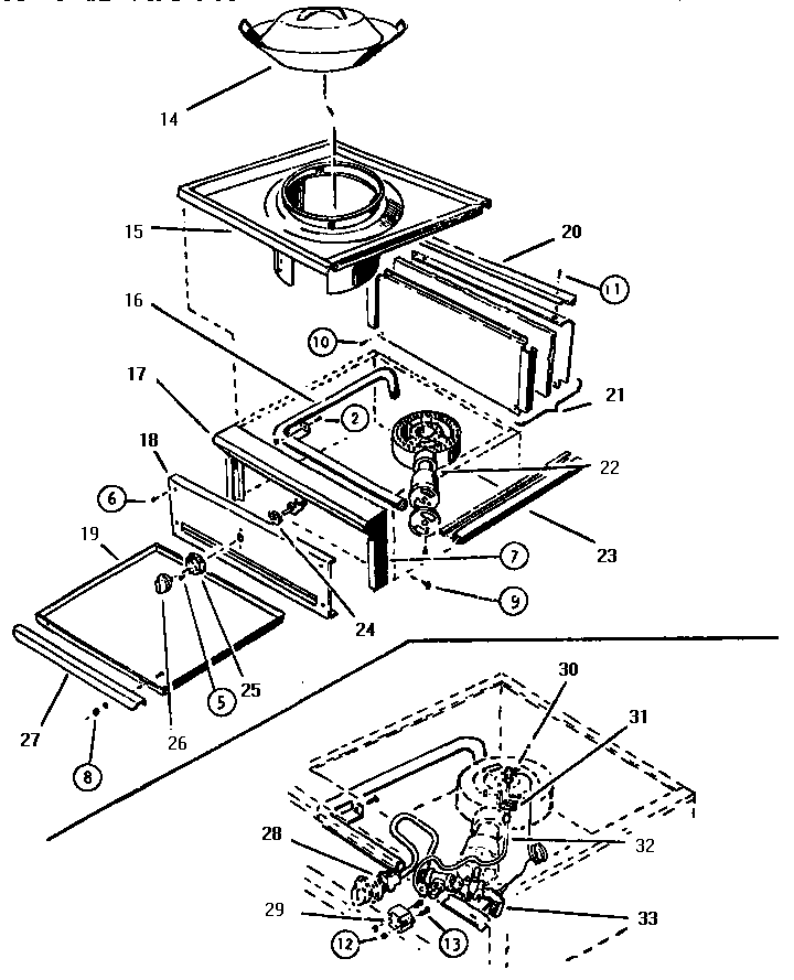 Thermador GCT24GD wok (gct24w) diagram