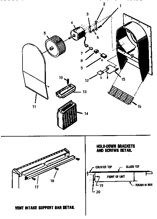 Thermador GGCV3602 cv2336 remote ventilator diagram