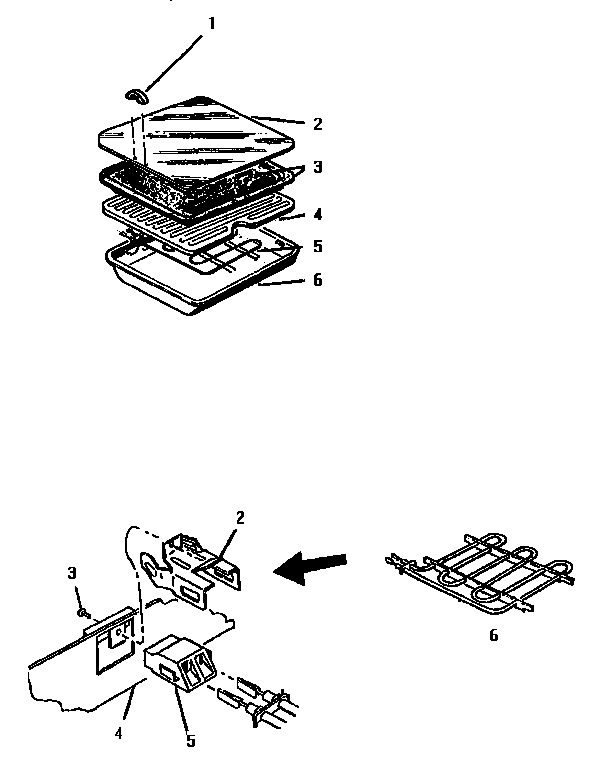 Thermador SGCV36G02 griddle and element diagram