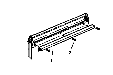 Thermador SGCV36G02 vent intake support bar diagram