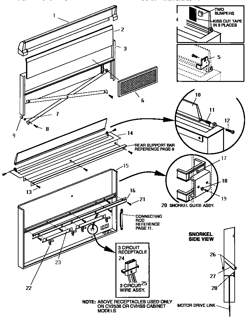 Thermador SGSCV36GW cv2236n and cv2230n diagram