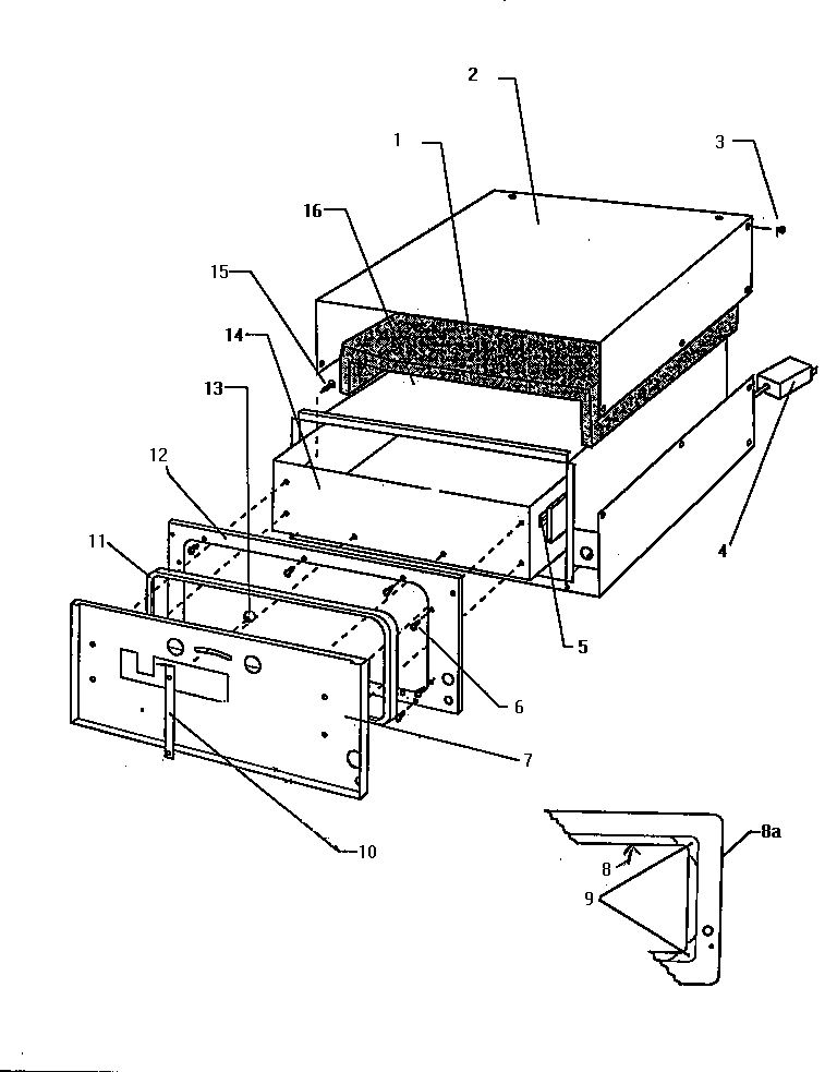 Thermador TWD21 body diagram