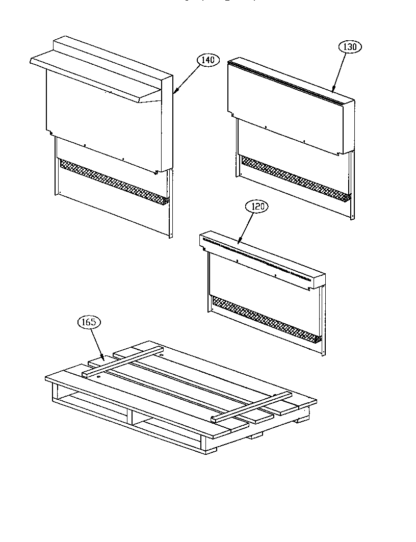 Thermador GCR36-4GD shelf assembly diagram