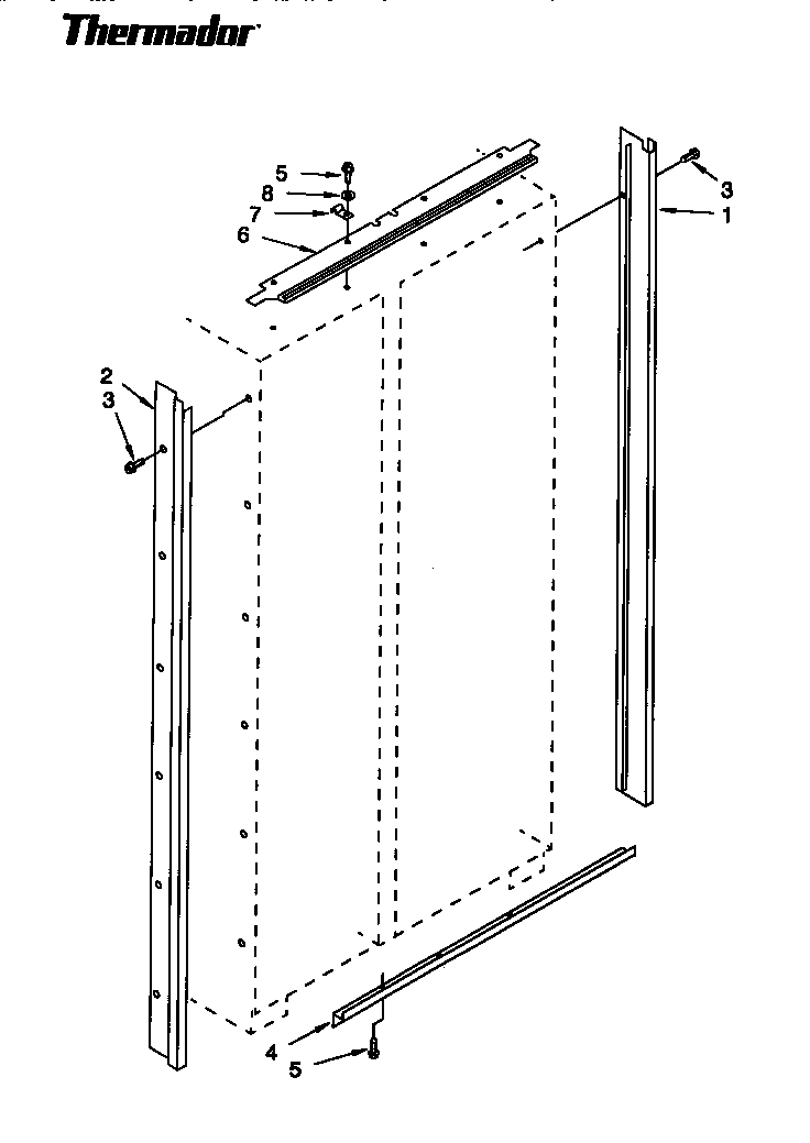 Thermador TSS36DAW-06 breaker trim diagram