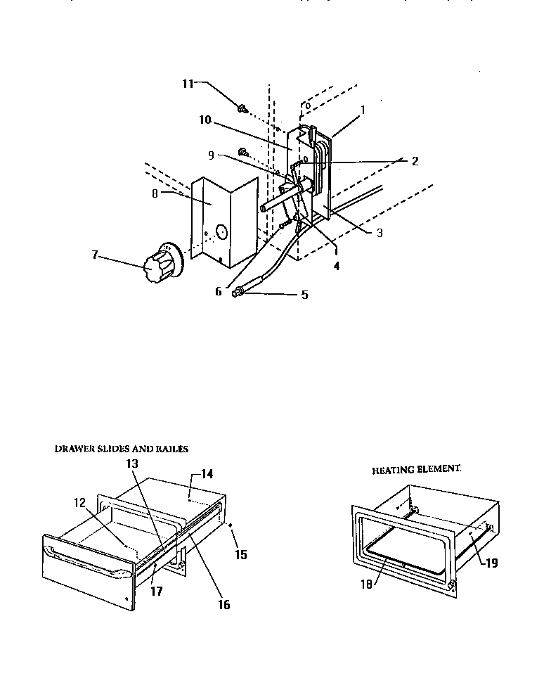 Thermador WD24N heating control diagram