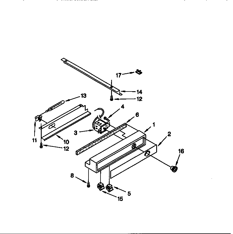Thermador TSS48DAB-06 freezer control panel diagram