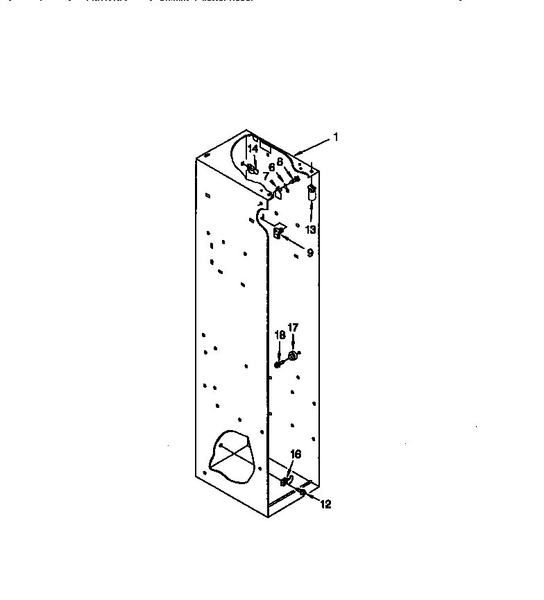 Thermador TSS48DAB-06 freezer liner diagram