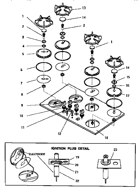 Thermador GGSCV365 ggs36 and ggscv36 main top (ggscv36) (ggscv36w) diagram