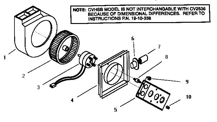 Thermador GGSCV365 cvhsb integral ventilator diagram