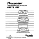 Thermador SGN36GW parts list cover sheet diagram
