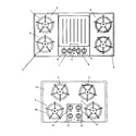 Thermador SGN36GW main top and knobs (sgn36g & sgn30) (sgn30b) (sgn36gb) (sgn30s) (sgn30w) (sgn36gs) (sgn36gw) diagram
