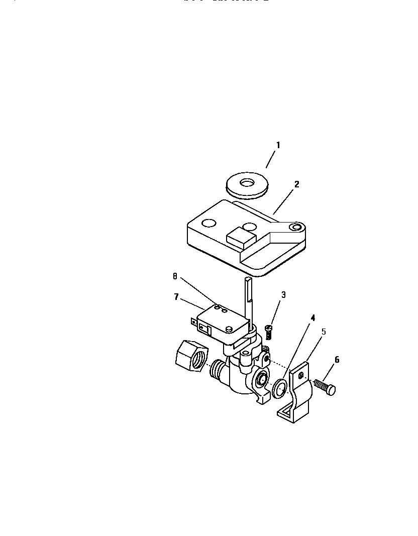 Thermador SGN30S gas control valve detail (all models) diagram