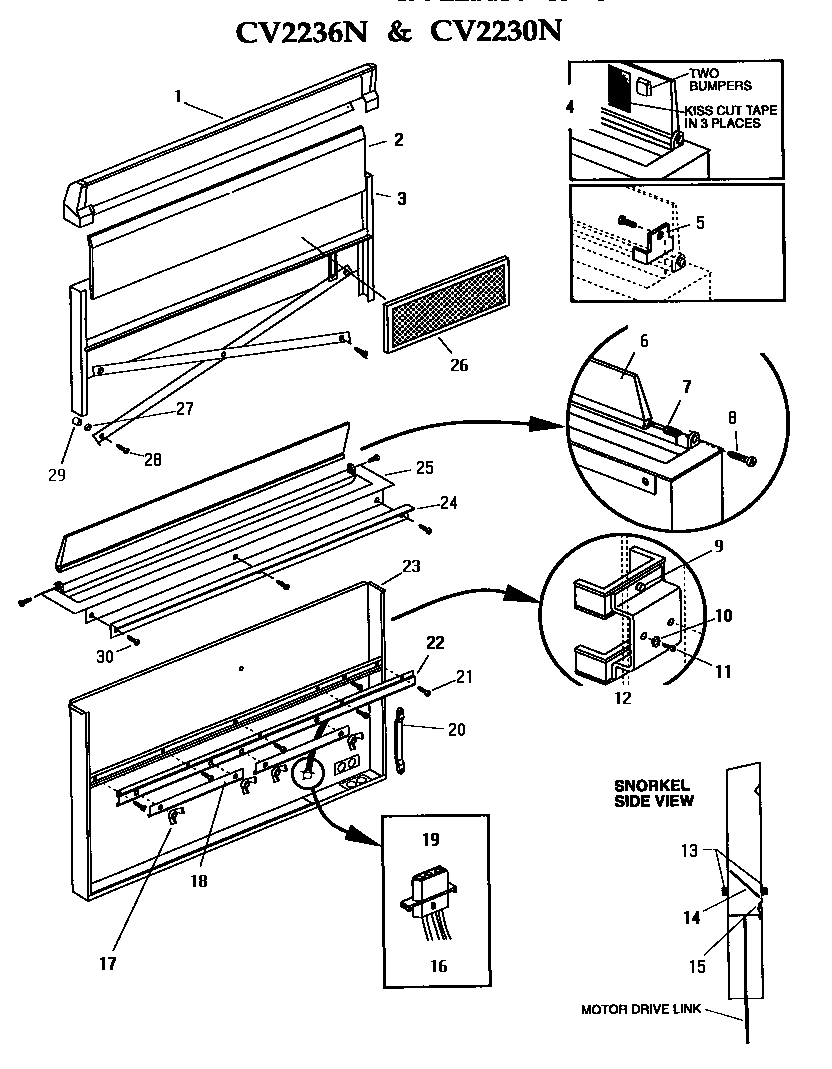 Thermador SGN30S cv2236n & cv2230n diagram