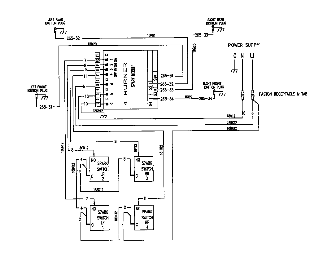 Thermador SGN30S sgn30 wiring diagram (sgn30b) (sgn30s) (sgn30w) diagram