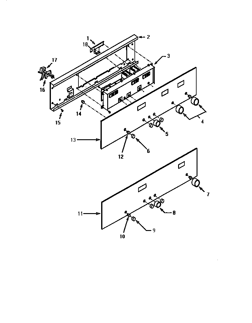 Thermador CT130-03 control panel diagram