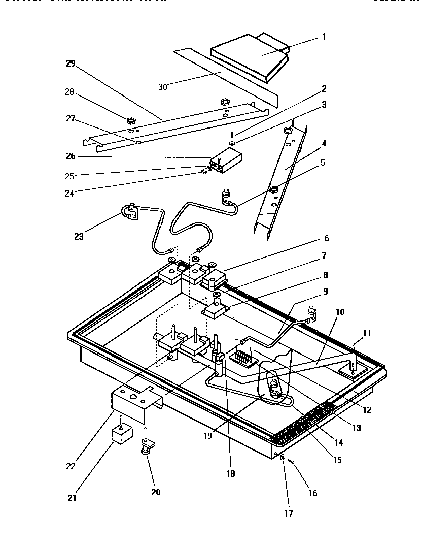 Thermador GGNCV365W burner box (ggn36) (ggn36w) (ggncv30) (ggncv30w) (ggncv36) (ggncv365) (ggncv365w) (ggncv36w) diagram