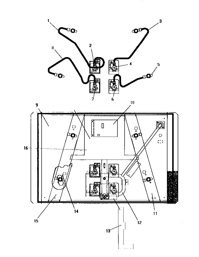 Thermador GGNCV365W burner box (ggn30) (ggn30w) (ggncv30) (ggncv30w) (ggncv36) (ggncv365) (ggncv365w) (ggncv36w) diagram