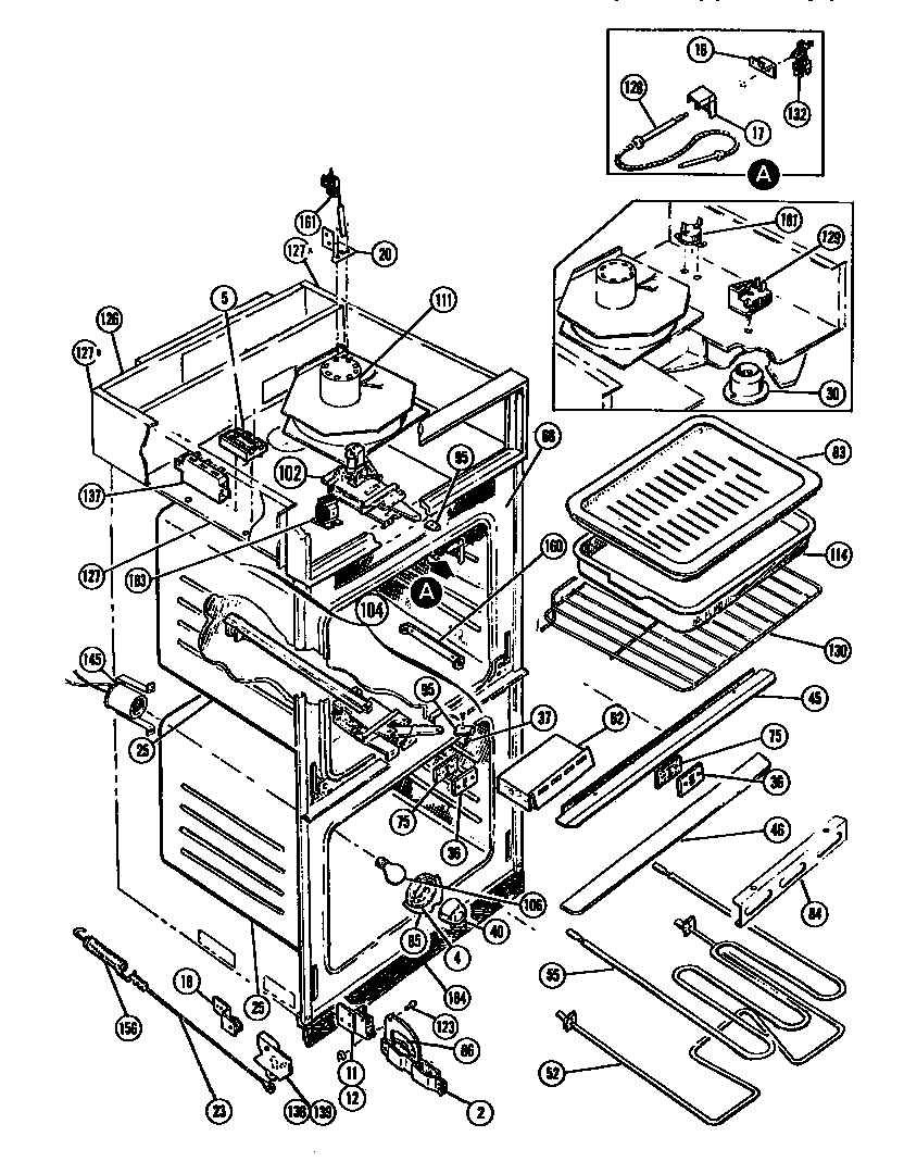 Thermador MSC39 oven lining diagram