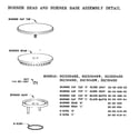 Thermador SGCS304RW burner head & base assembly diagram