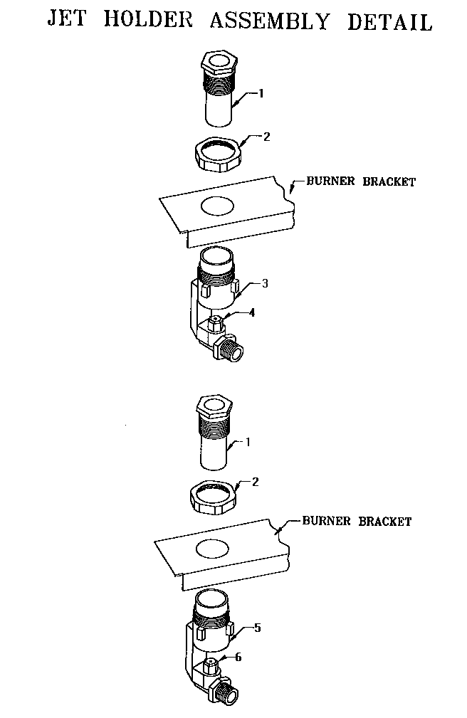 Thermador SGCS304RB jet holder assembly diagram