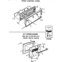 Thermador CT127WC front control & over door diagram