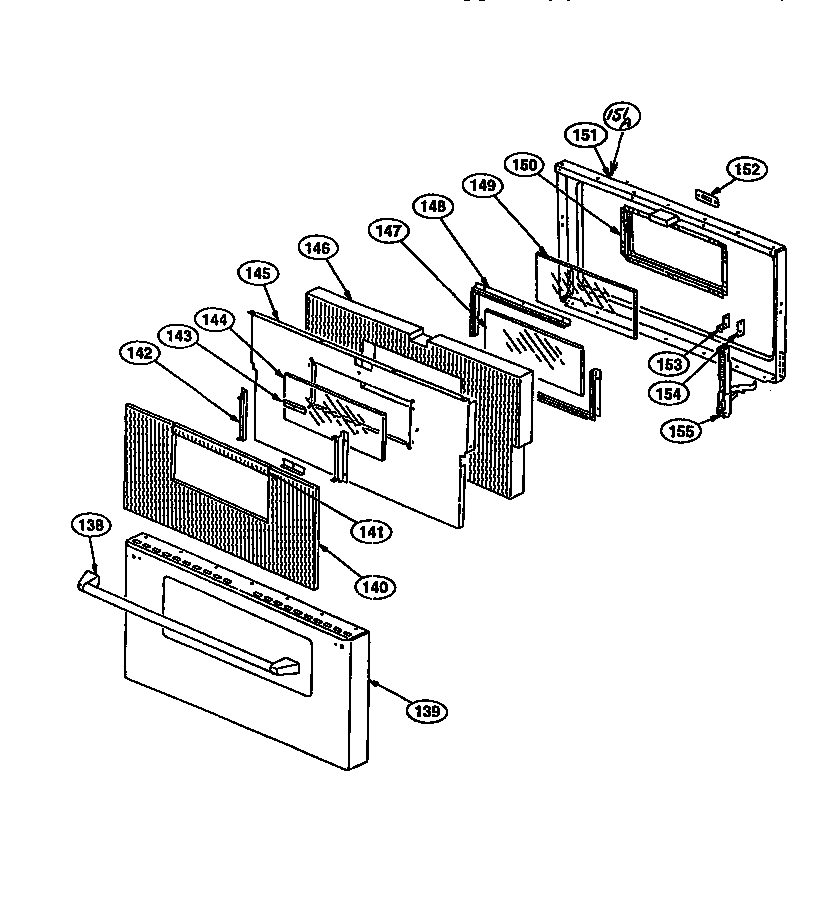 Thermador PRSE366 oven door diagram