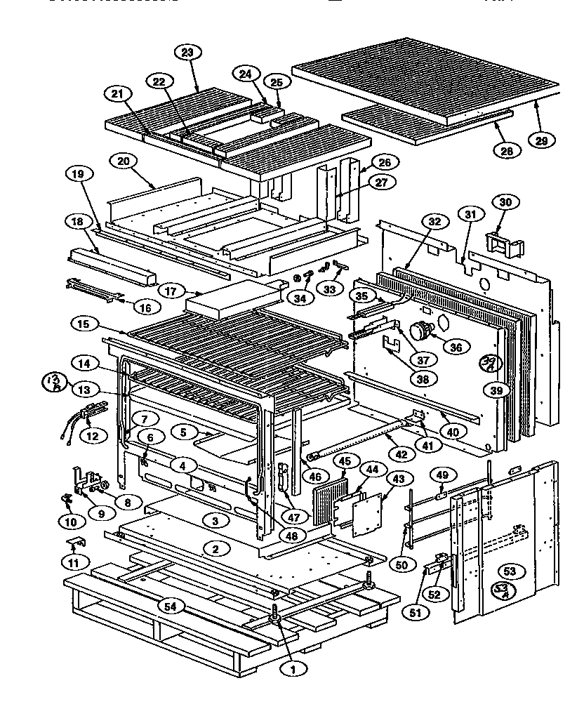 Thermador PRSG364GD oven cavity diagram