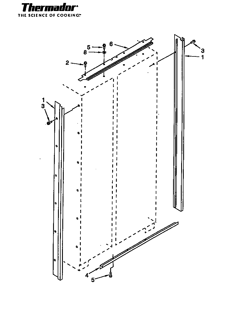 Thermador TSS42QBB series 02-05 all models diagram