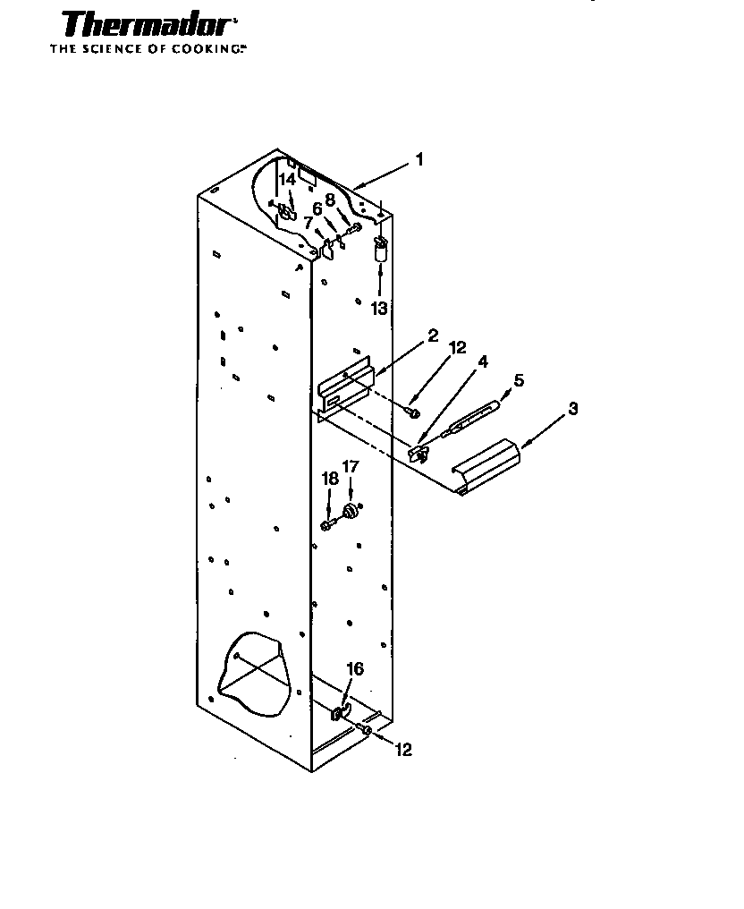 Thermador TSS42QBB series 02-05 all models diagram