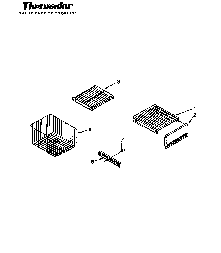 Thermador TSS42QBB series 02-05 all models diagram