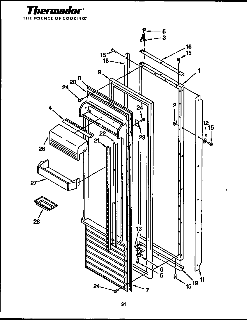 Thermador TSS42QBB series 02-04 tss48qb only diagram