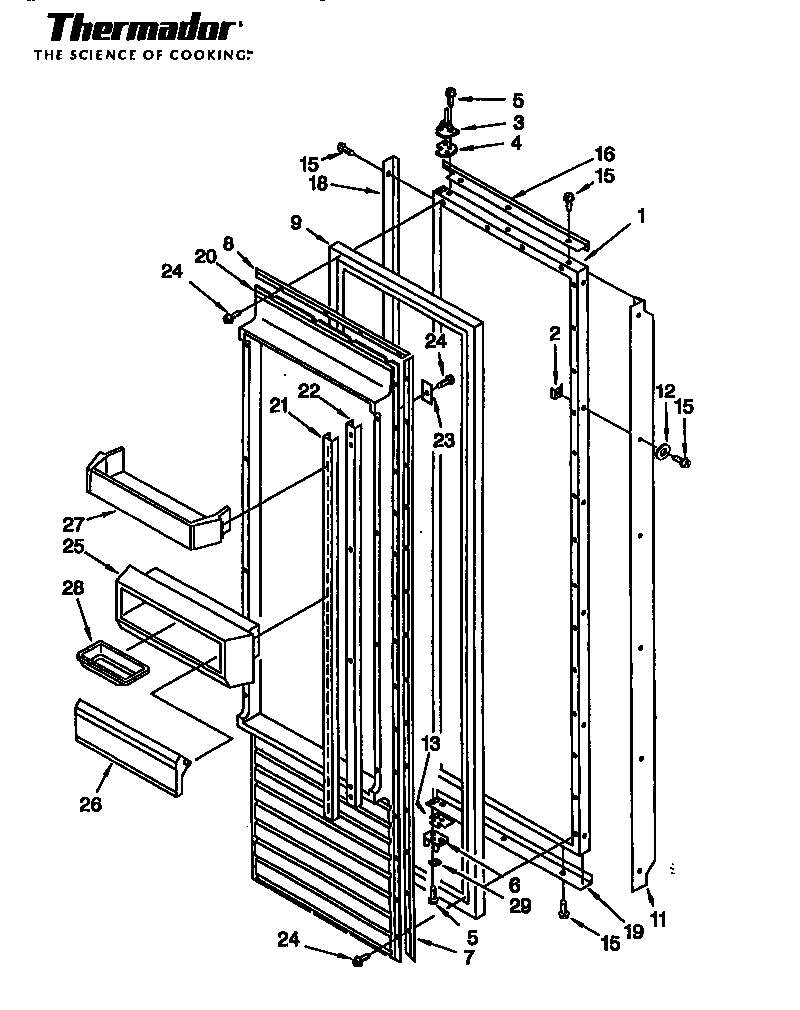 Thermador TSS42QBB series 05 tss36qb,-42qb diagram
