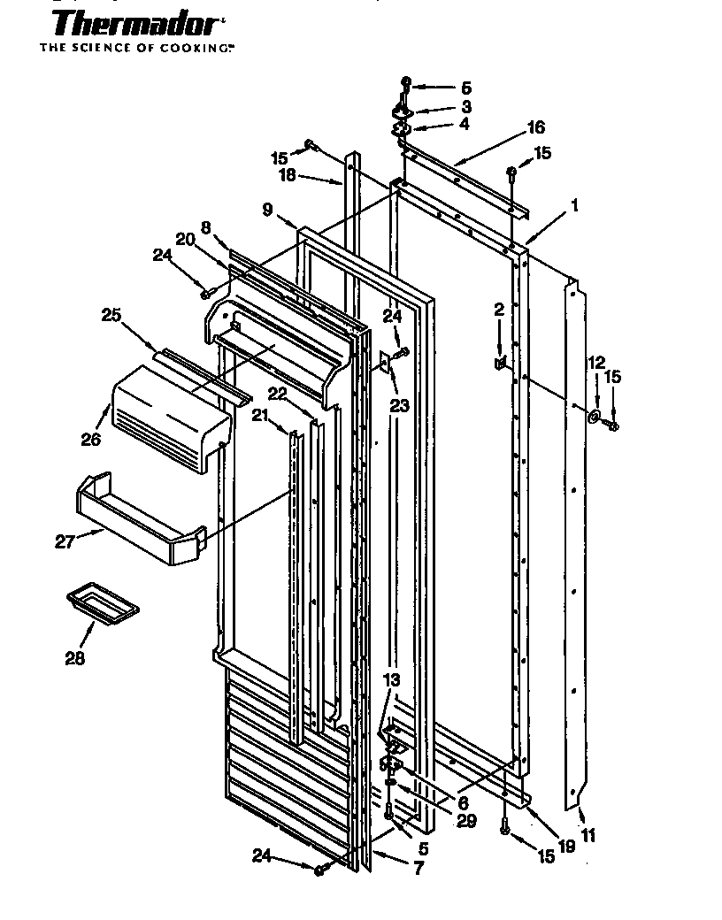 Thermador TSS42QBB series 05 tss48qb only diagram