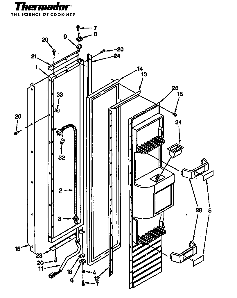 Thermador TSS42QBB series 05 all models diagram